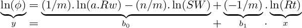 Original Pickett plot equation