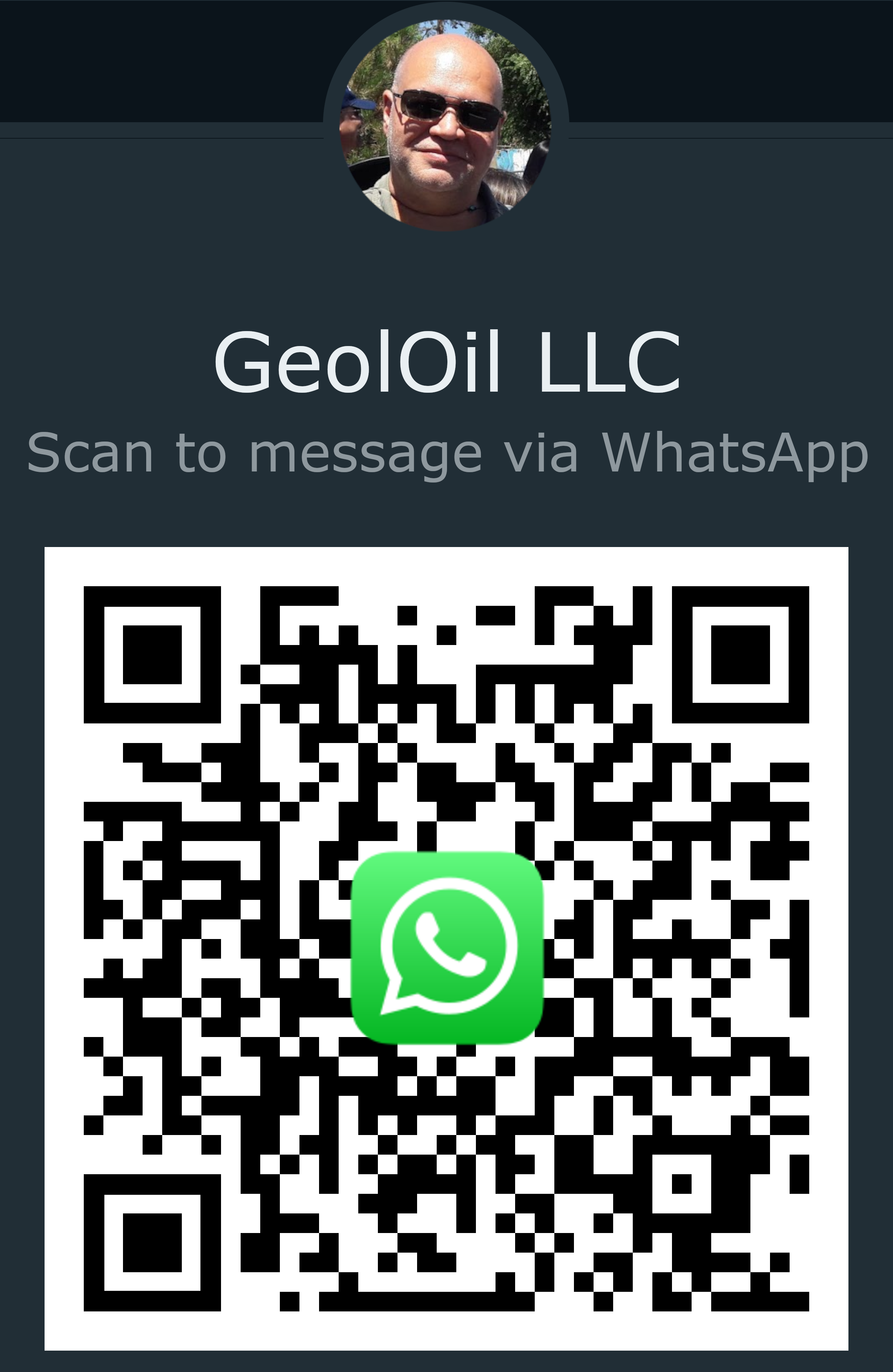 GeolOil WhatsApp Business Account QR code