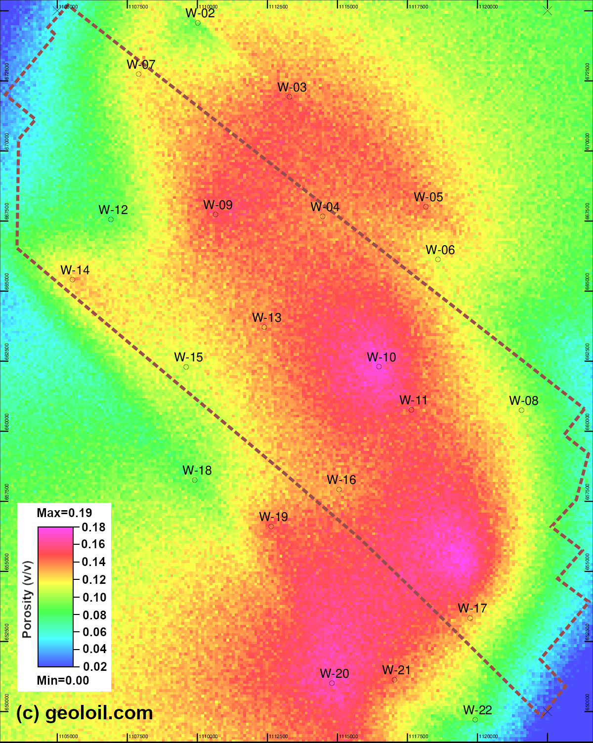 Variogram free, multi-point geostatistical realization in GeolOil